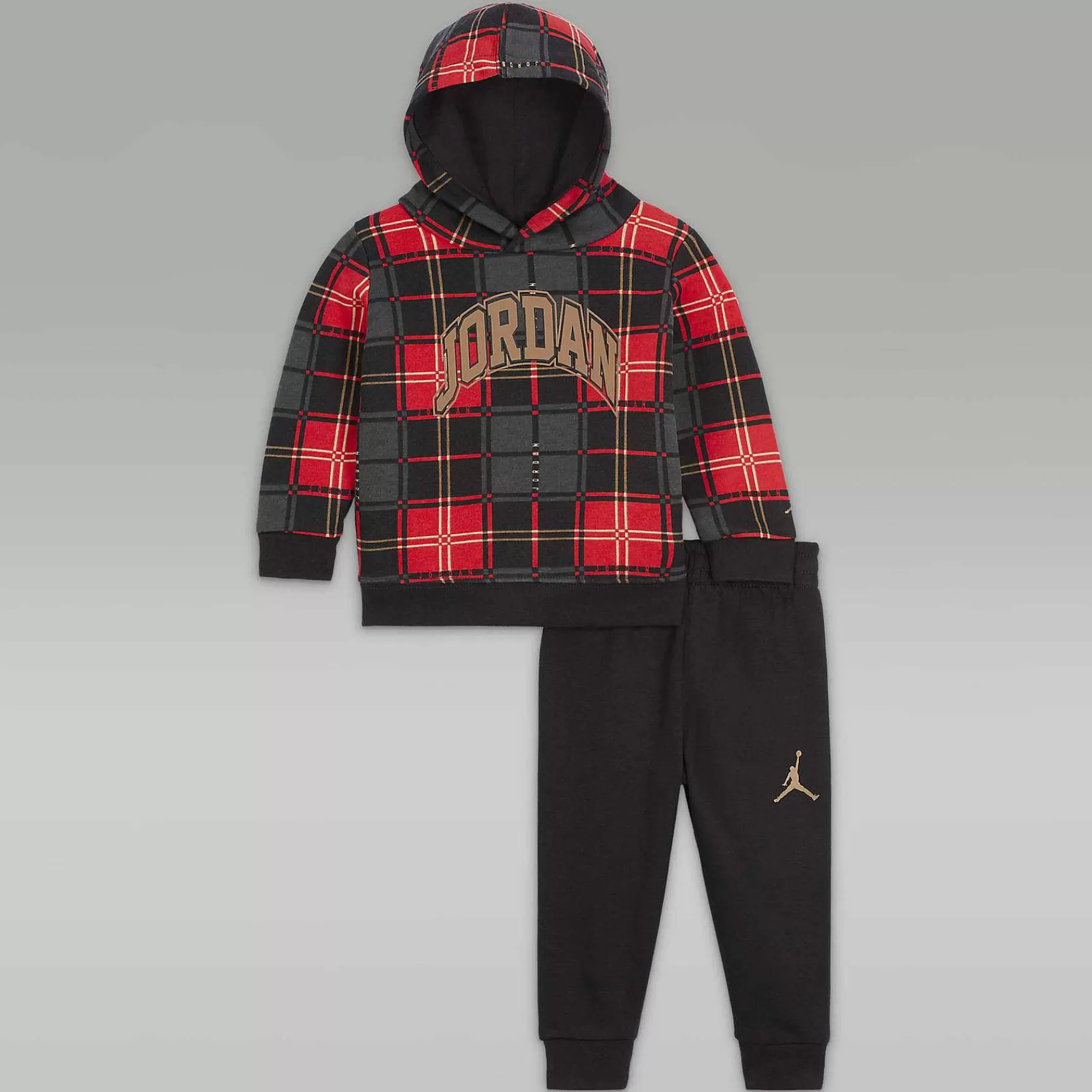 Kinder Nike Jordanien | Brooklyn-Fleece-Plaid-Pullover-Set