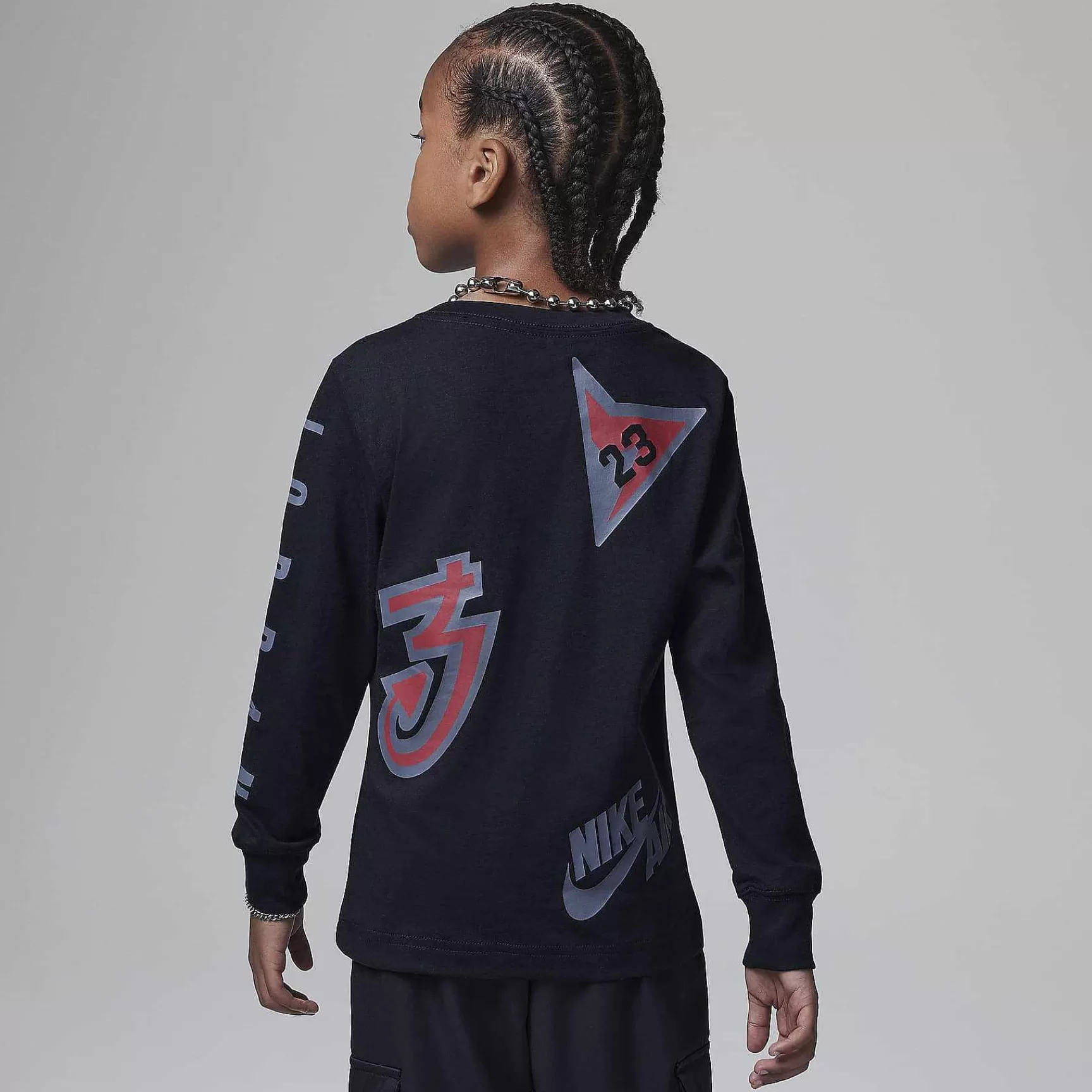 Kinder Nike Passende Sets | Jordan Allover Retro Langarm-T-Shirt