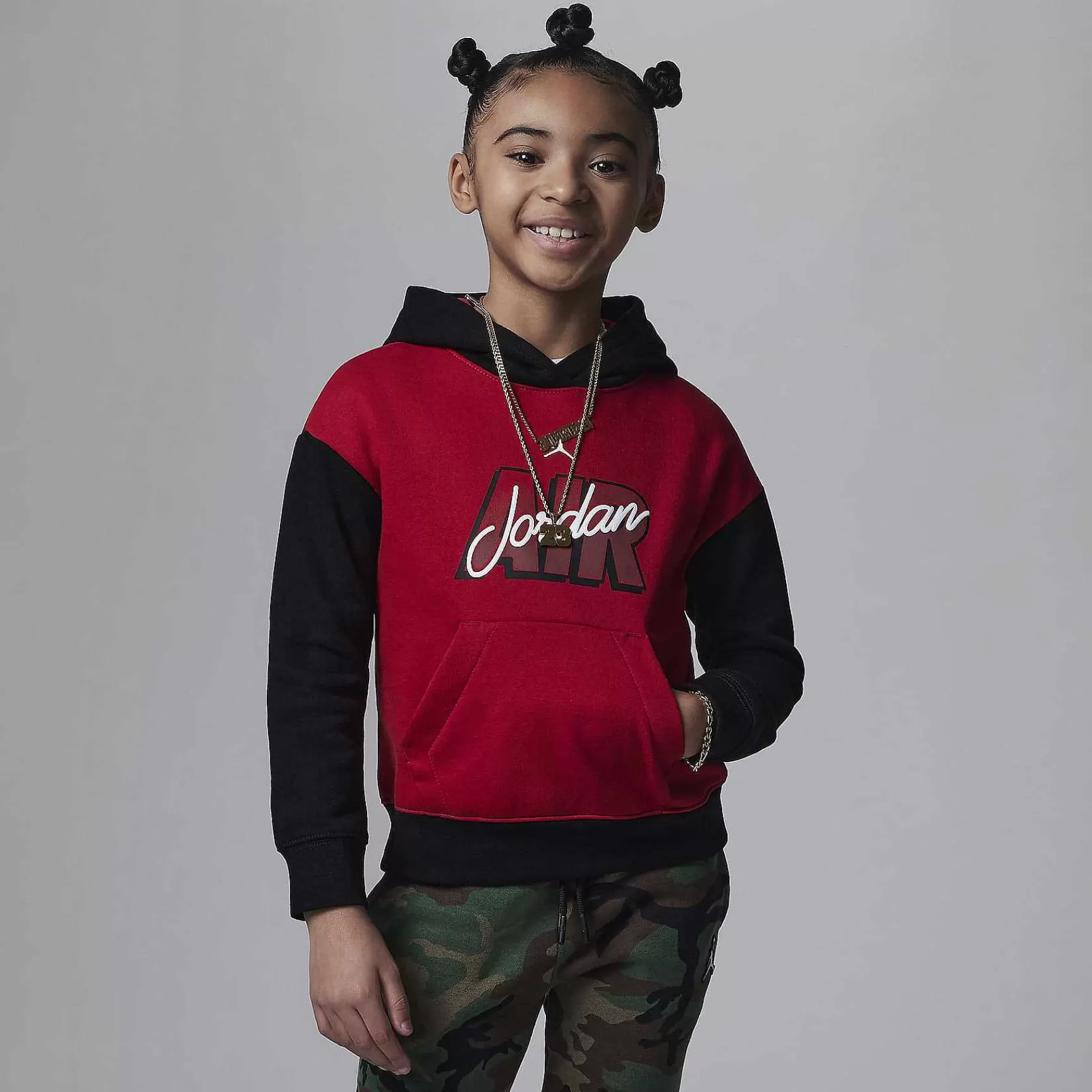 Kinder Nike Jordanien | Jordan Blocked Air-Ress Pullover-Hoodie