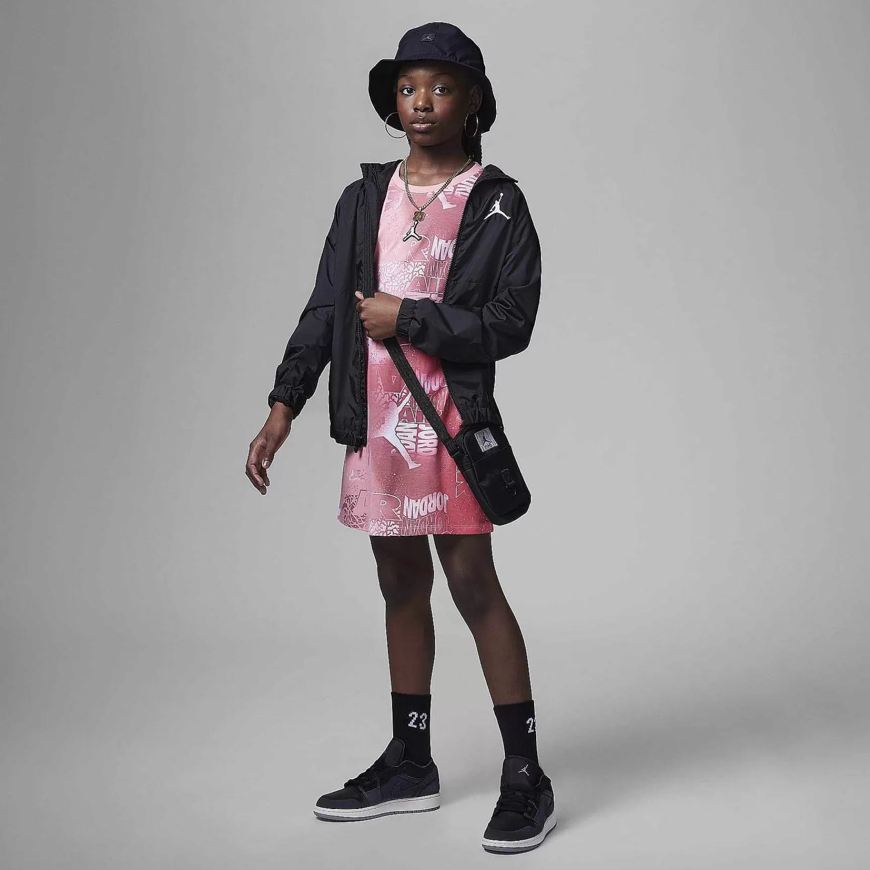 Kinder Nike Jordanien | Jordan Essentials New Wave Allover-Print-Kleid