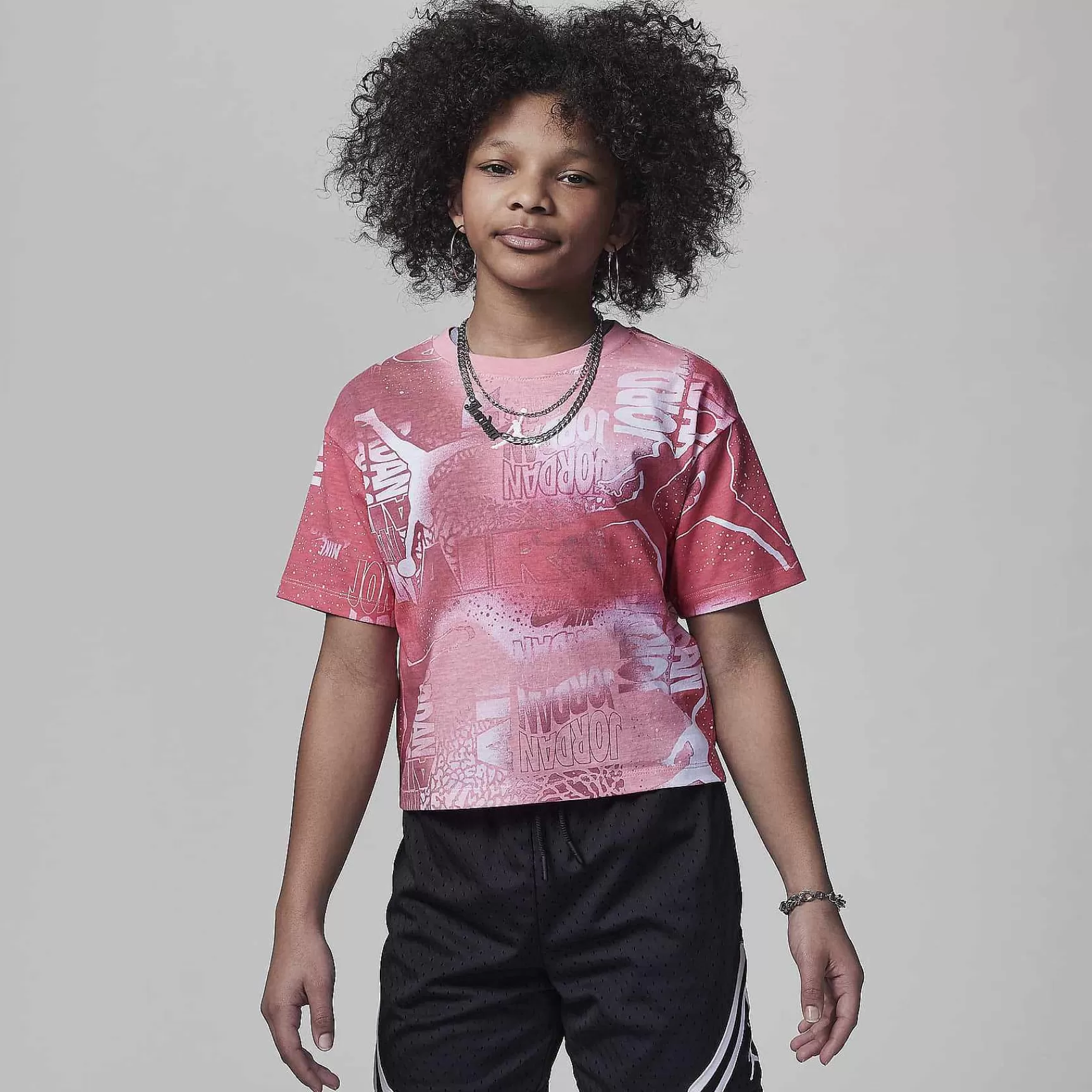 Kinder Nike Jordanien | Jordan Essentials New Wave T-Shirt Mit Allover-Print