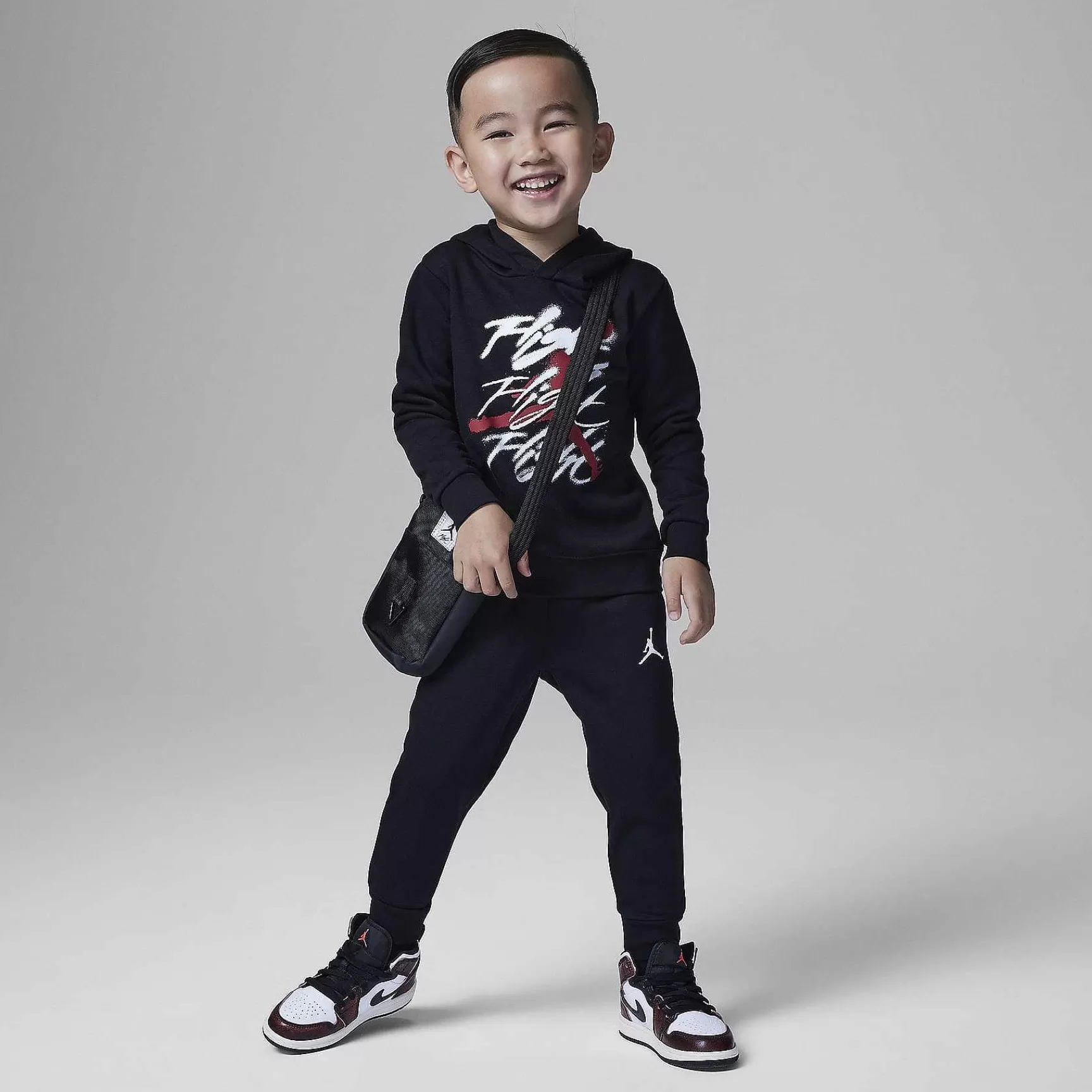 Kinder Nike Cyber Monday-Kleidung | Jordan Flight Spray Pullover-Hoodie-Set