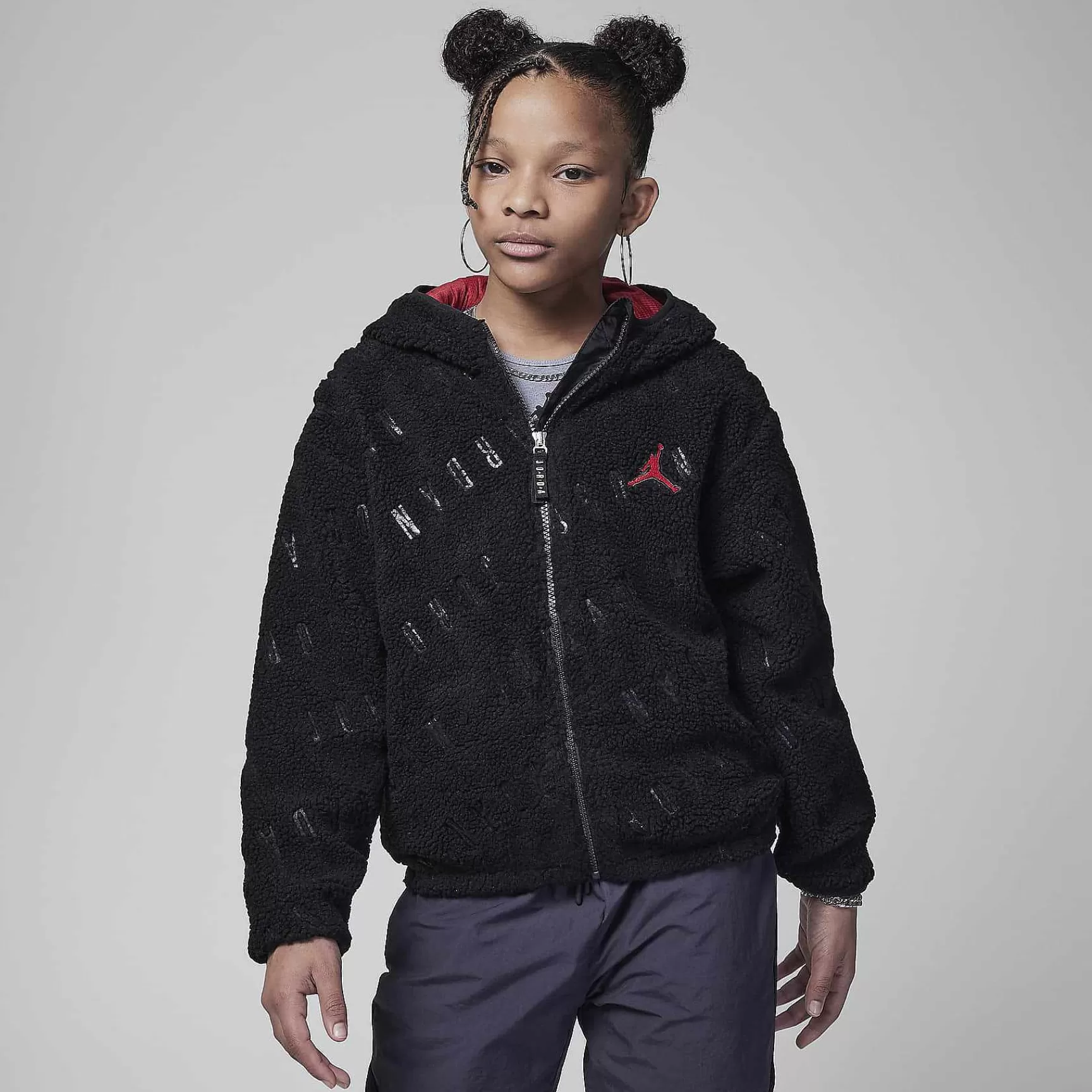 Kinder Nike Cyber Monday-Kleidung | Jordan Jacquard Sherpa Jacke