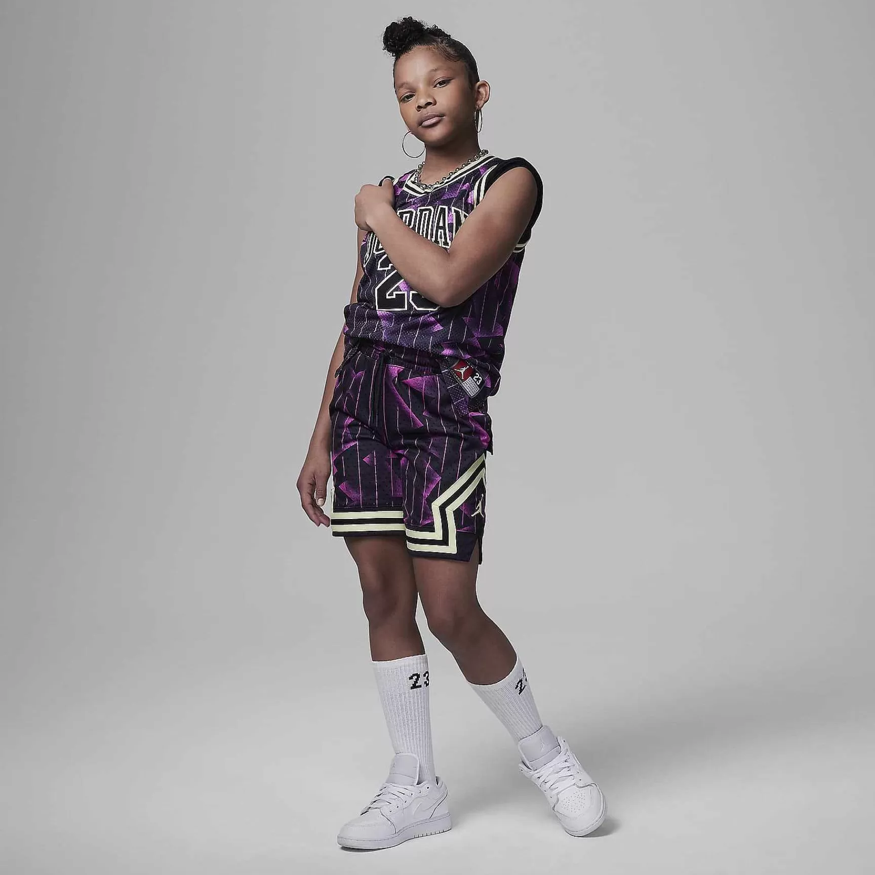 Kinder Nike Cyber Monday-Kleidung | Jordan Jumpman Bedruckte Diamant-Shorts