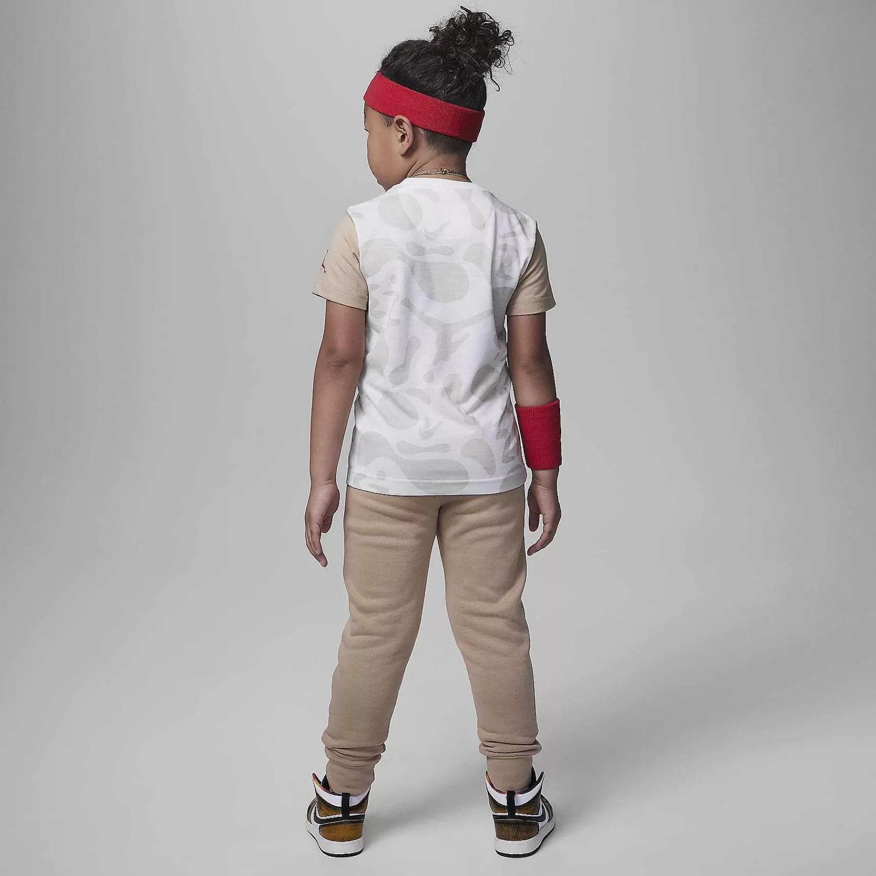 Kinder Nike Jordanien | Jordan Lil' Champ Bedrucktes T-Shirt Und Hosen-Set