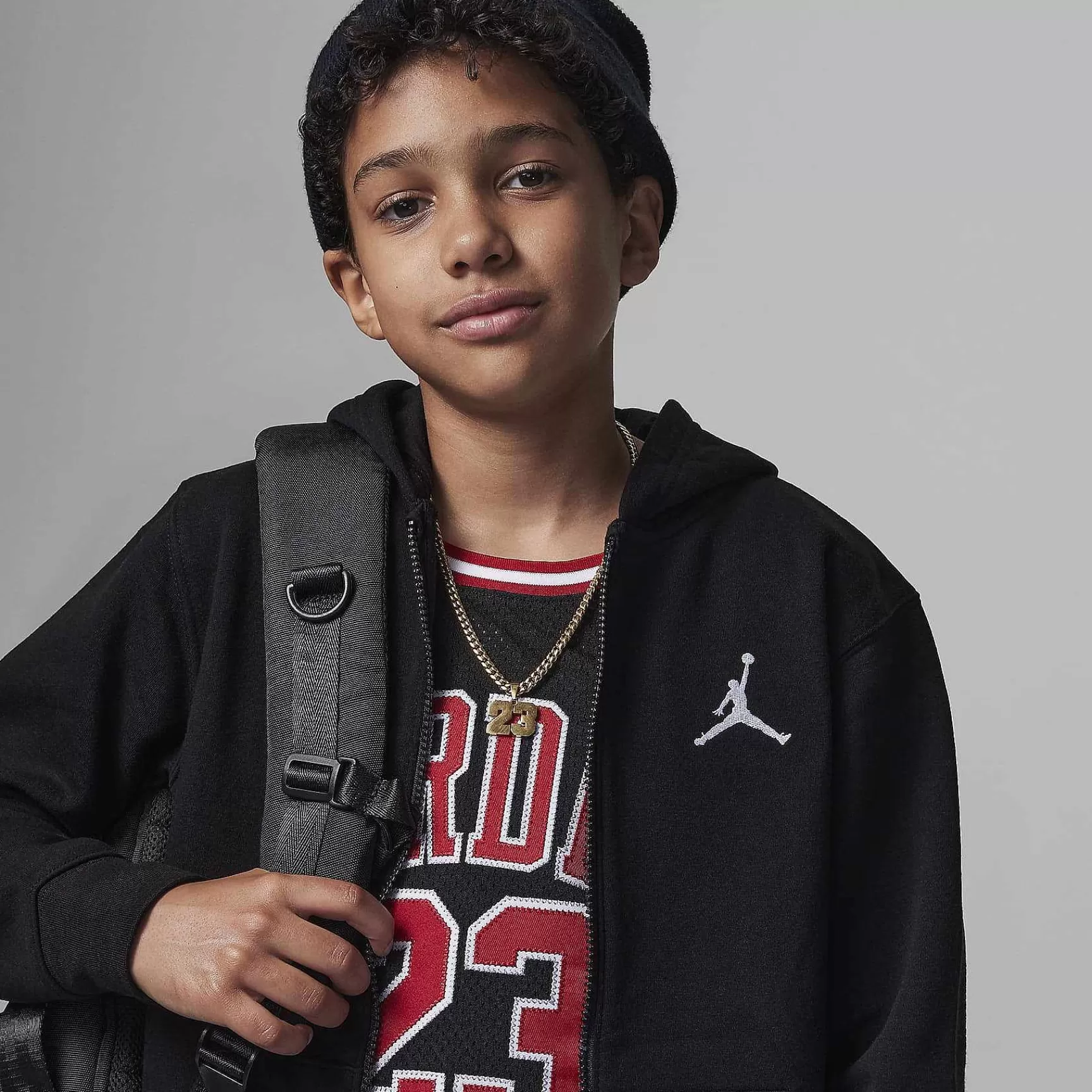 Kinder Nike Jordanien | Jordan Mj Essentials Kapuzenpullover Mit Durchgehendem Reisverschluss