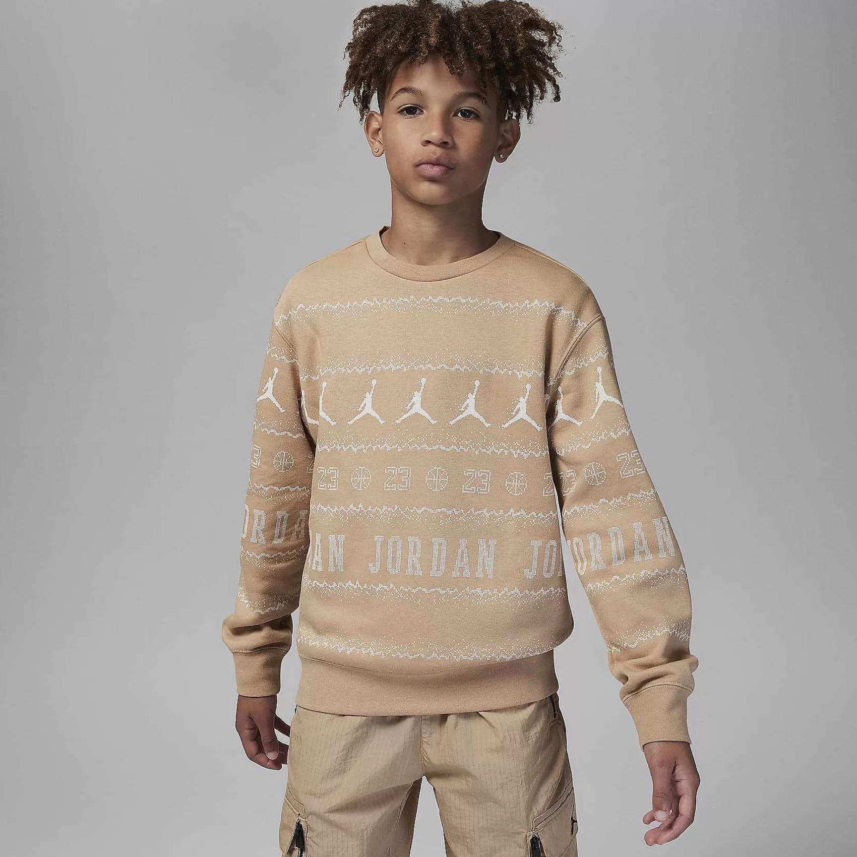 Kinder Nike Hoodies & Sweatshirts | Jordan Mj Holiday Fleece Crew