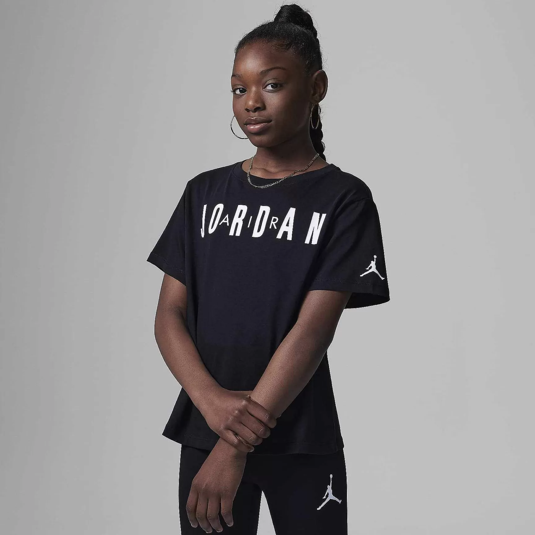 Kinder Nike Tops Und T-Shirts | Jordan Post Up Boxy T-Shirt