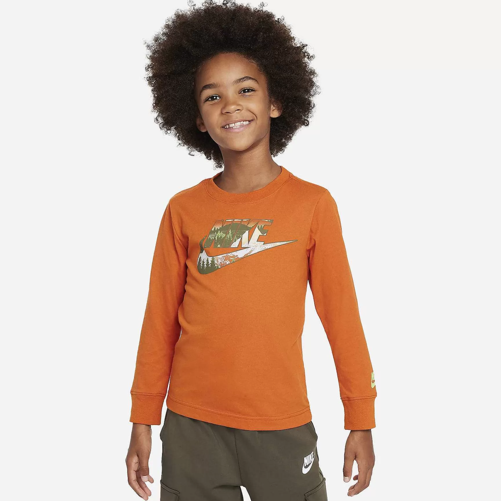 Kinder Nike Tops Und T-Shirts | Snowscape Futura Langarm-T-Shirt