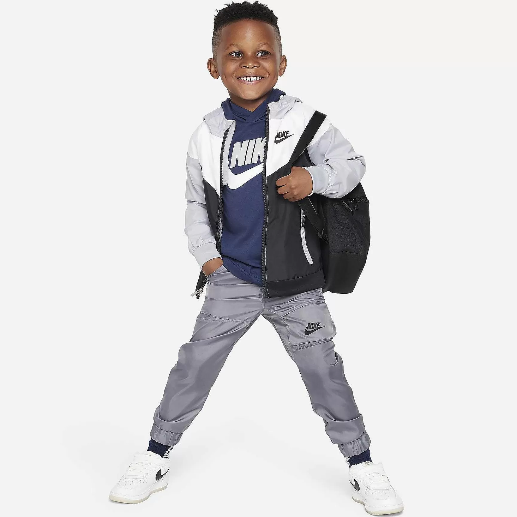 Kinder Nike Tops Und T-Shirts | Sportswear Futura Langarm-T-Shirt Mit Kapuze